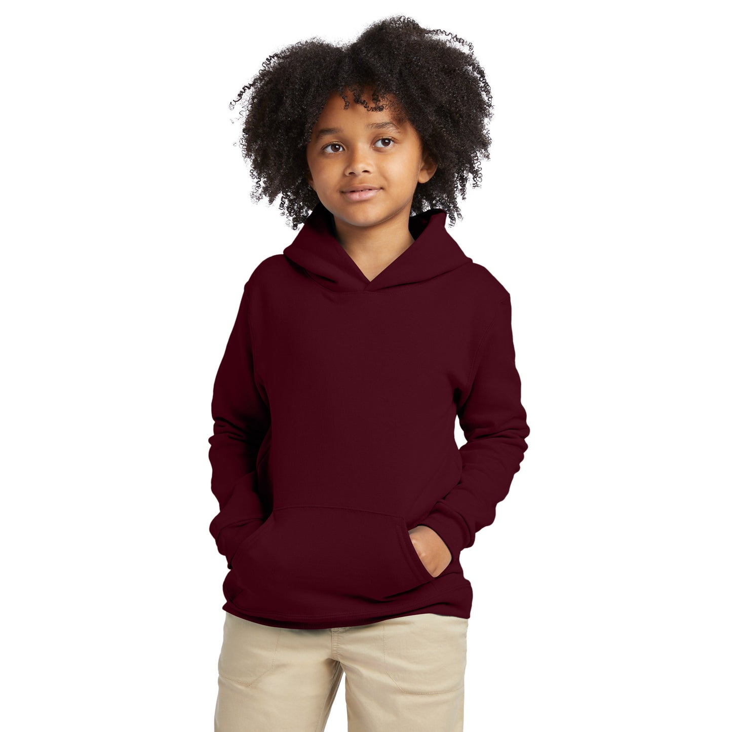 Hanes Youth EcoSmart Fleece Pullover Hoodie - P473