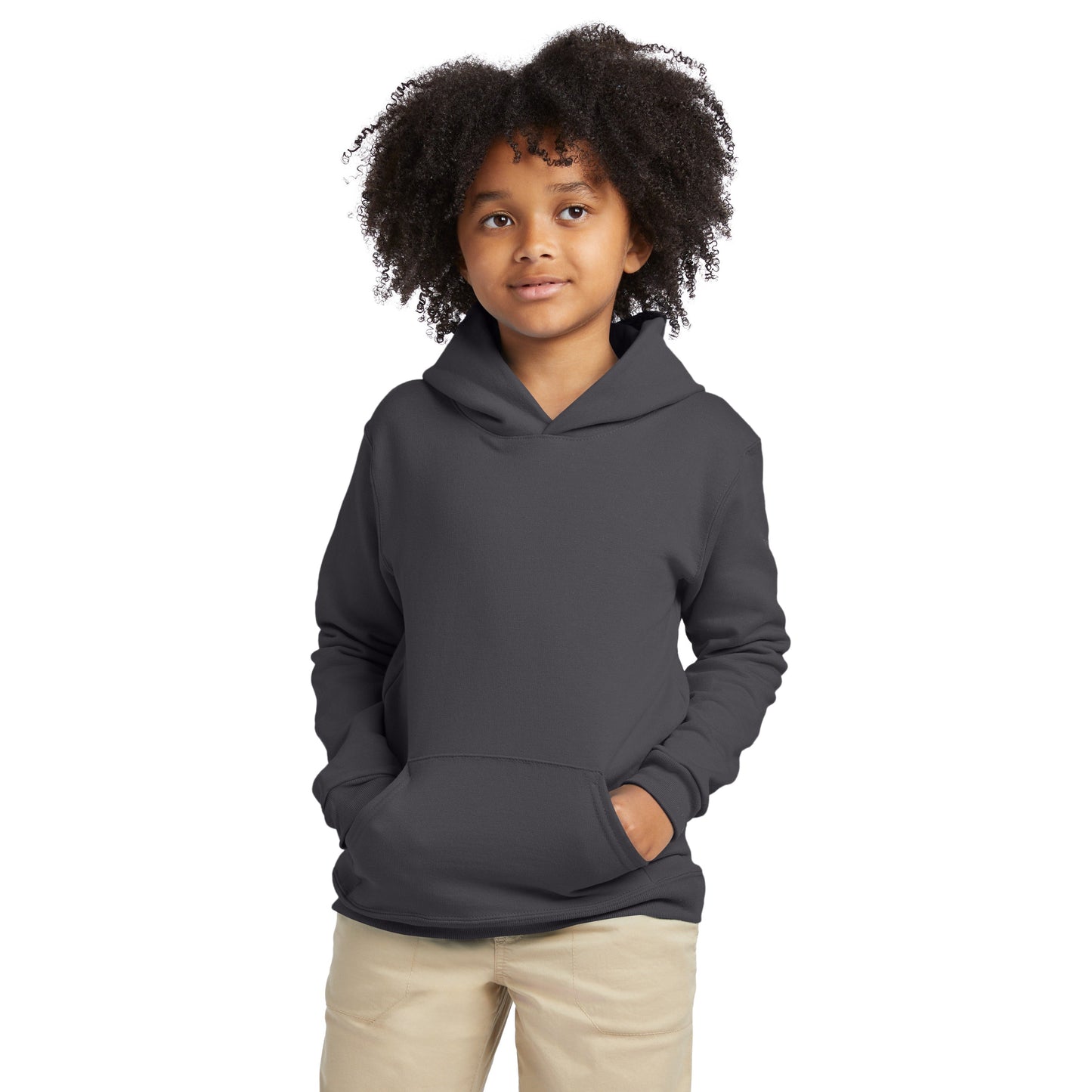 Hanes Youth EcoSmart Fleece Pullover Hoodie - P473