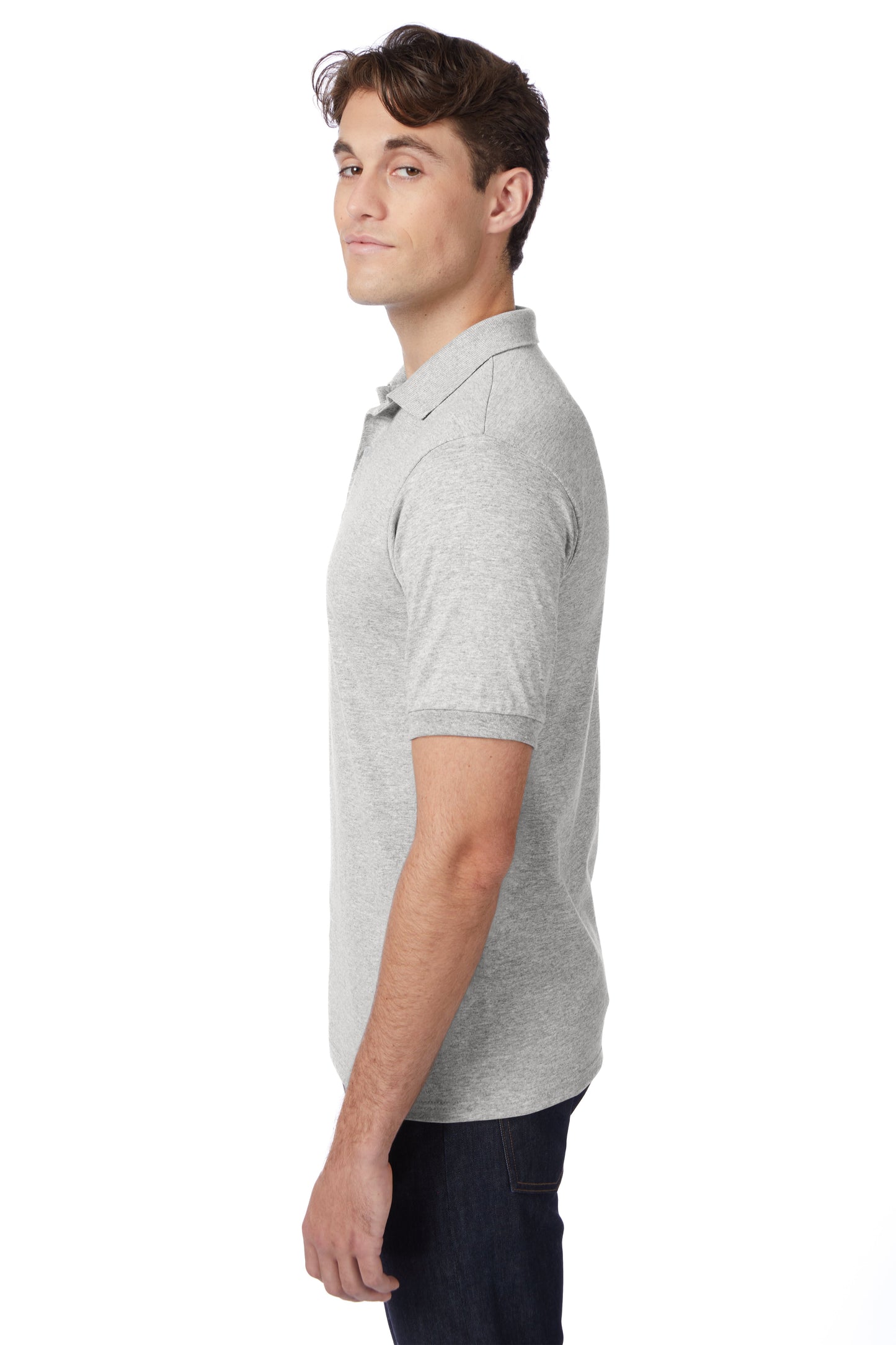 Hanes EcoSmart® Jersey Polo Shirt - 054X