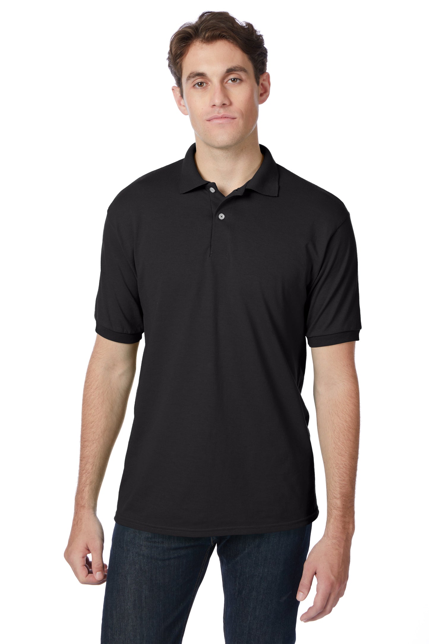 Hanes EcoSmart® Jersey Polo Shirt - 054X