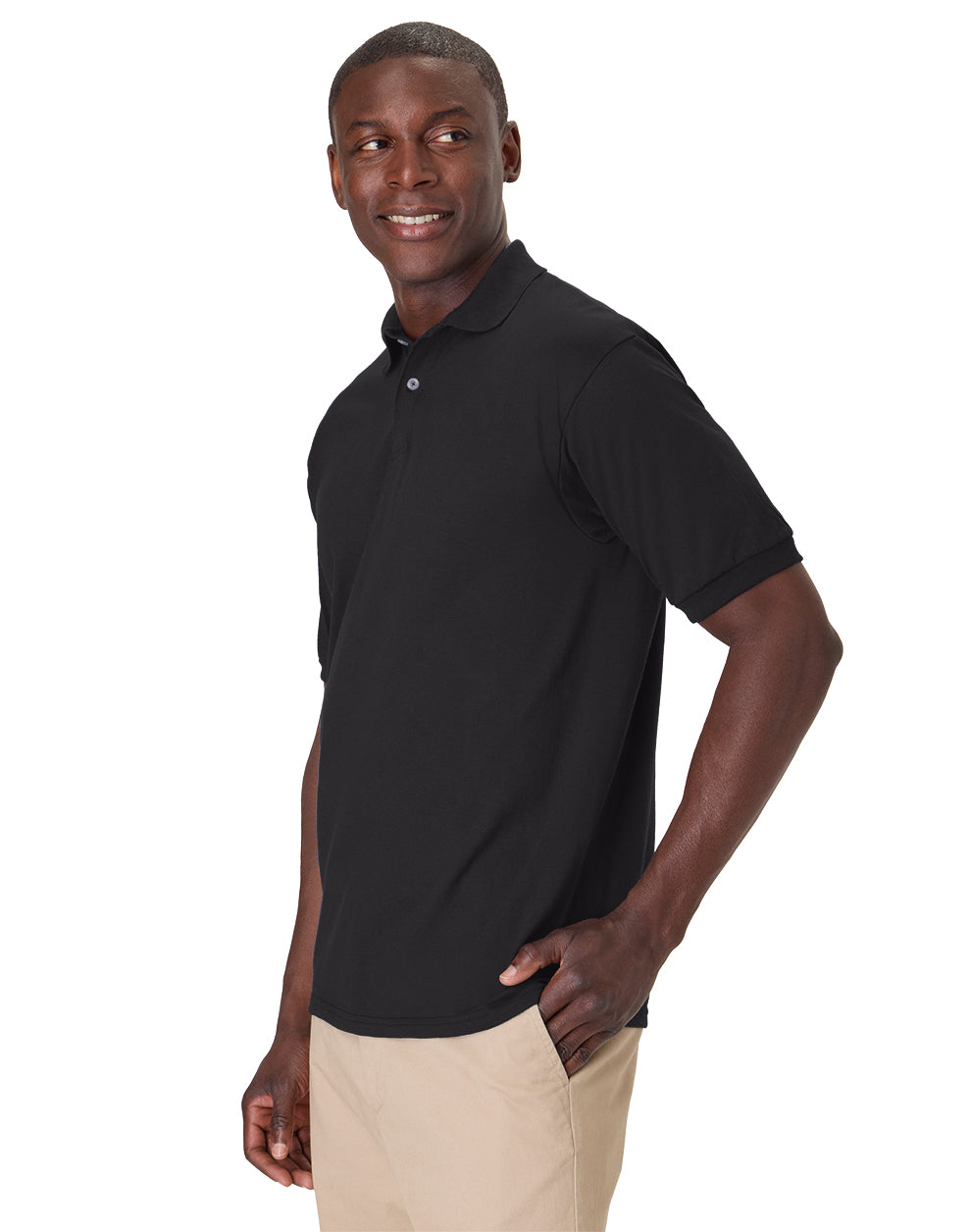 Hanes EcoSmart® Jersey Polo Shirt - 054X
