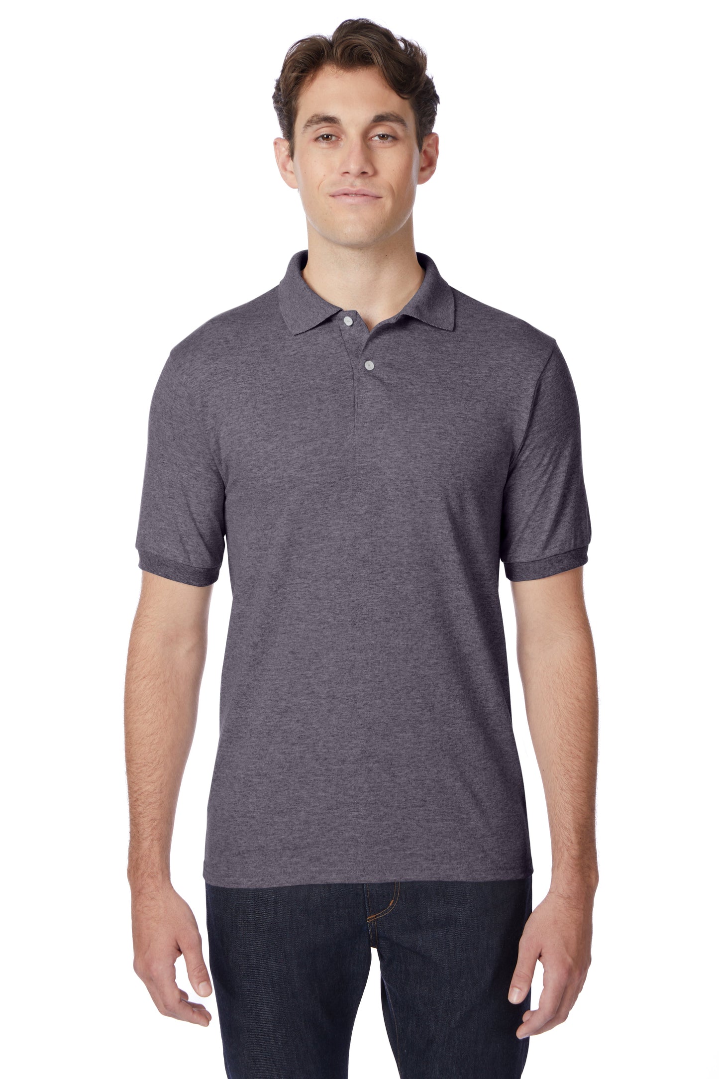 Hanes EcoSmart® Jersey Polo Shirt - 054X