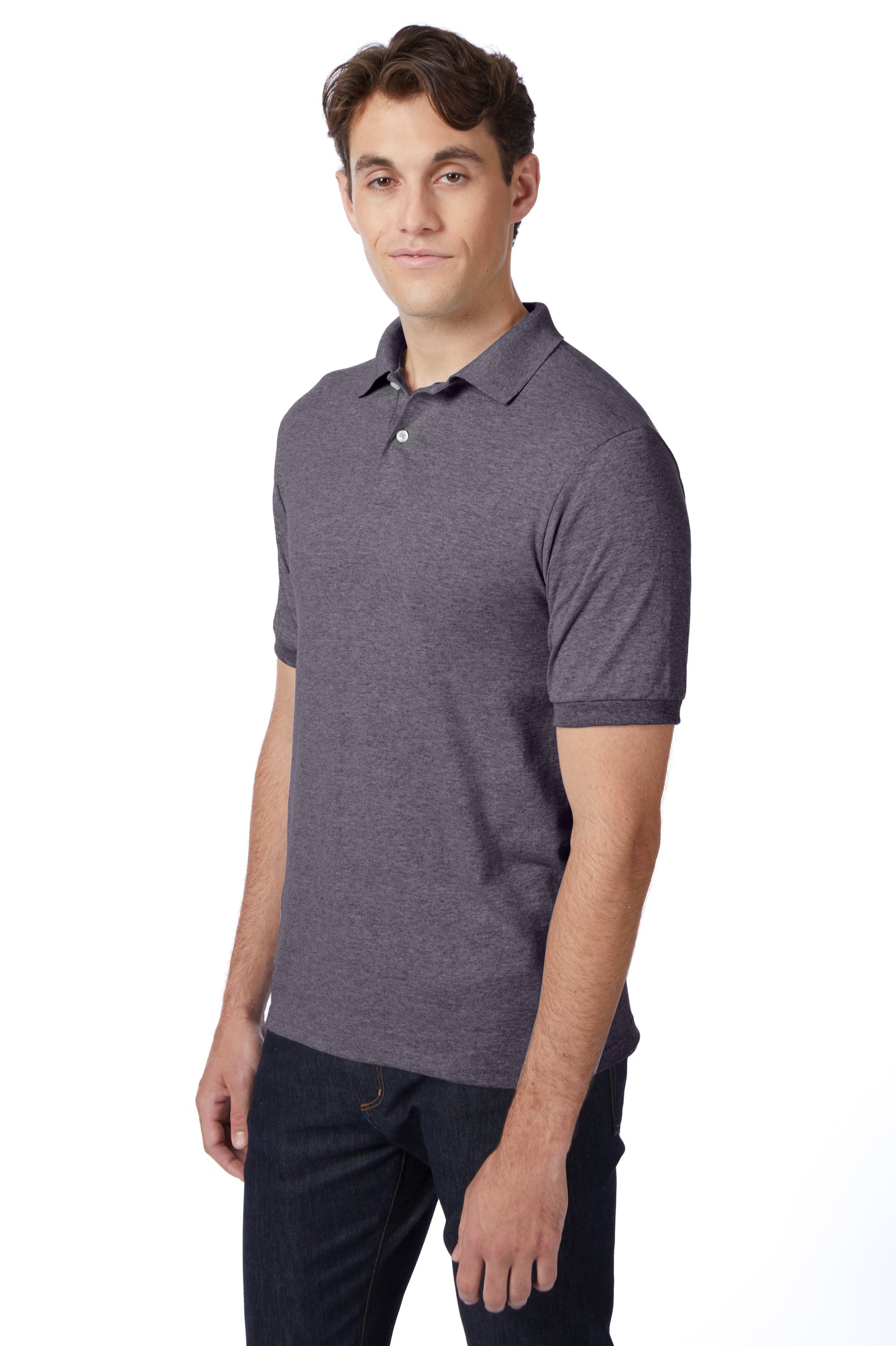 Hanes EcoSmart® Jersey Polo Shirt - 054X