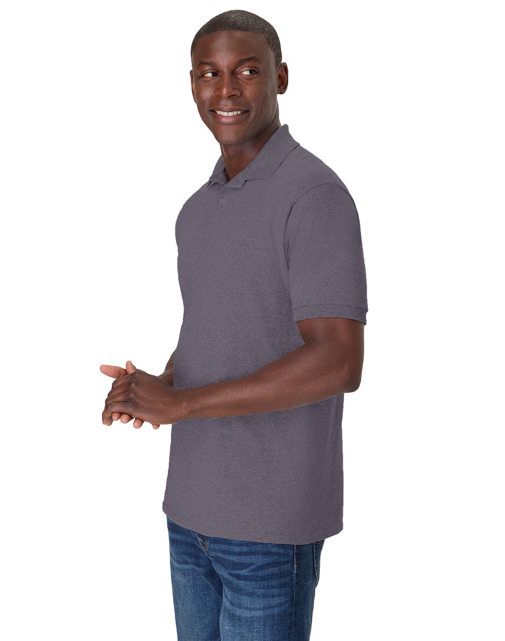 Hanes EcoSmart® Jersey Polo Shirt - 054X