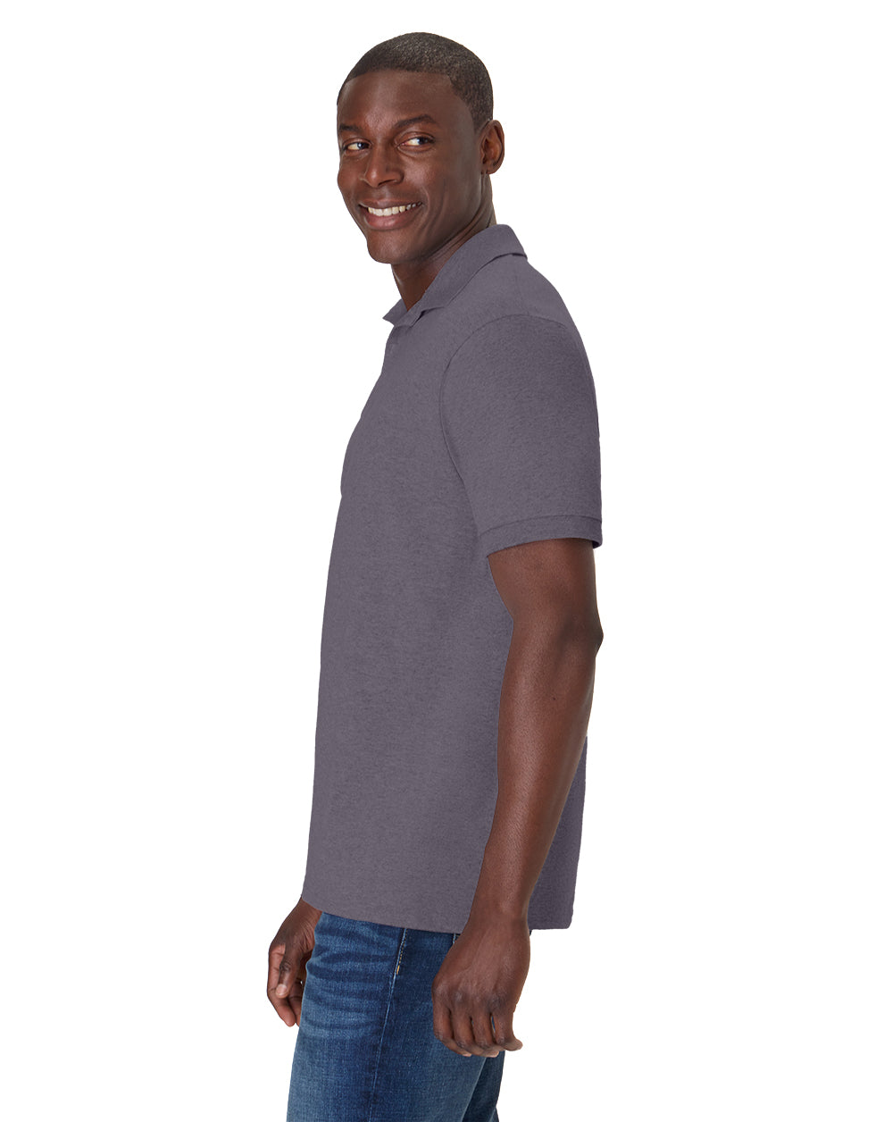 Hanes EcoSmart® Jersey Polo Shirt - 054X