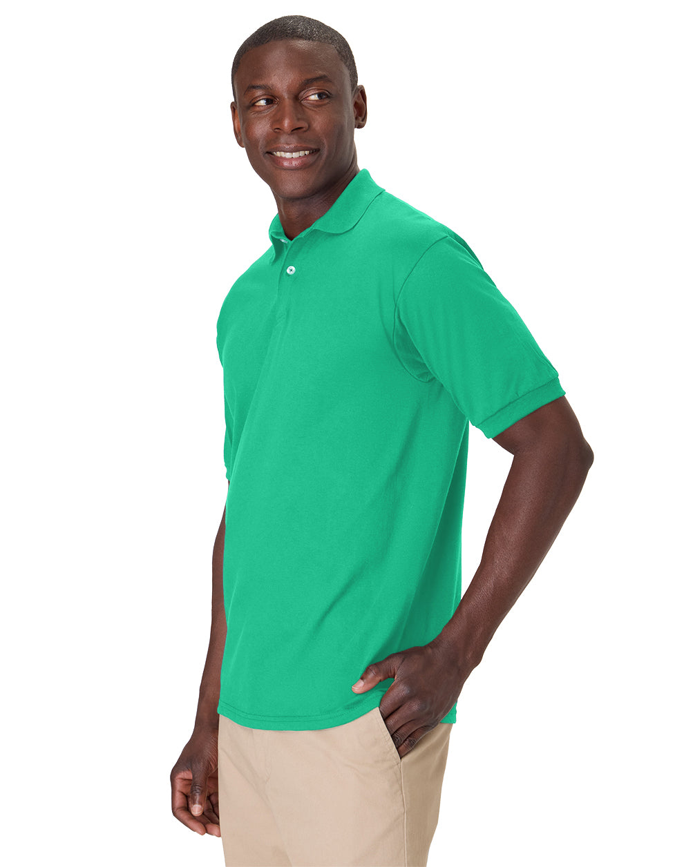 Hanes EcoSmart® Jersey Polo Shirt - 054X