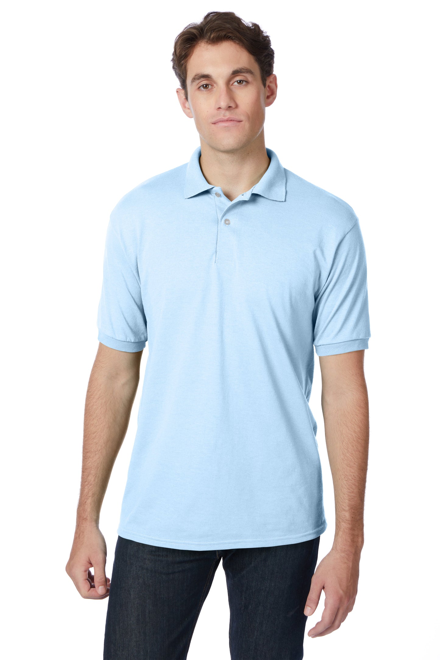 Hanes EcoSmart® Jersey Polo Shirt - 054X