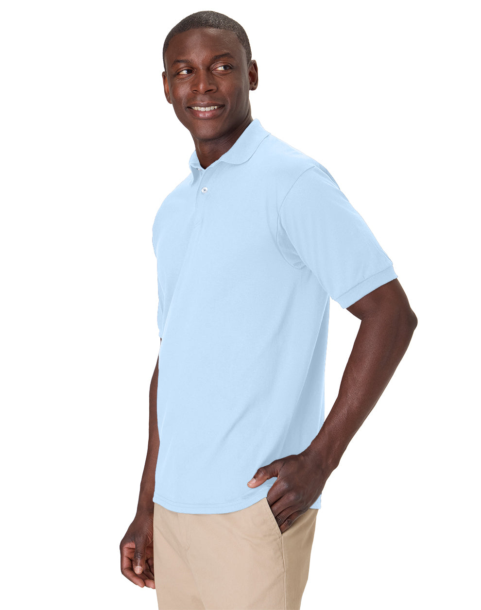 Hanes EcoSmart® Jersey Polo Shirt - 054X