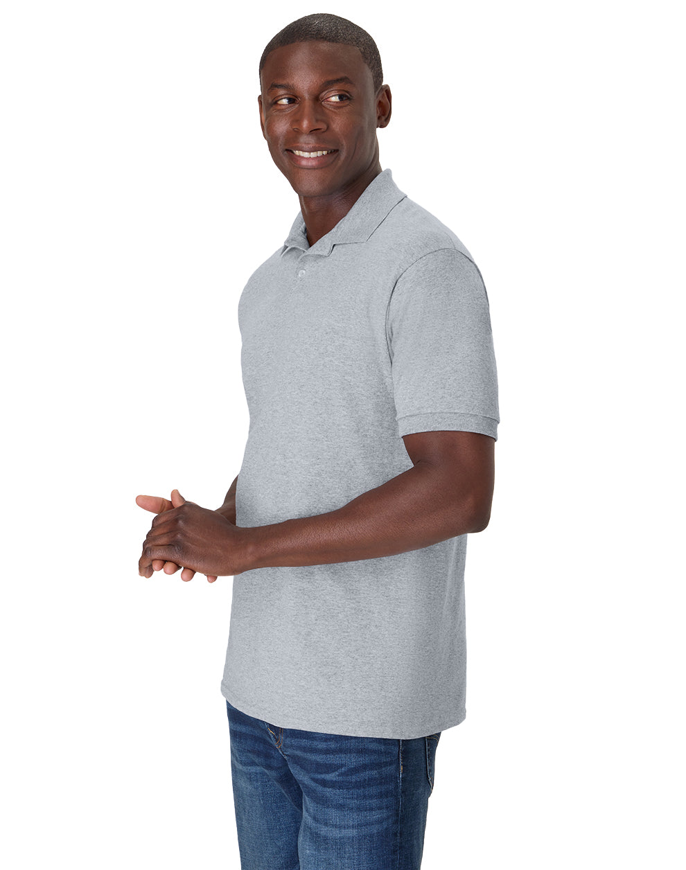 Hanes EcoSmart® Jersey Polo Shirt - 054X
