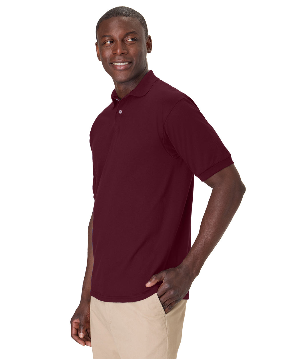Hanes EcoSmart® Jersey Polo Shirt - 054X