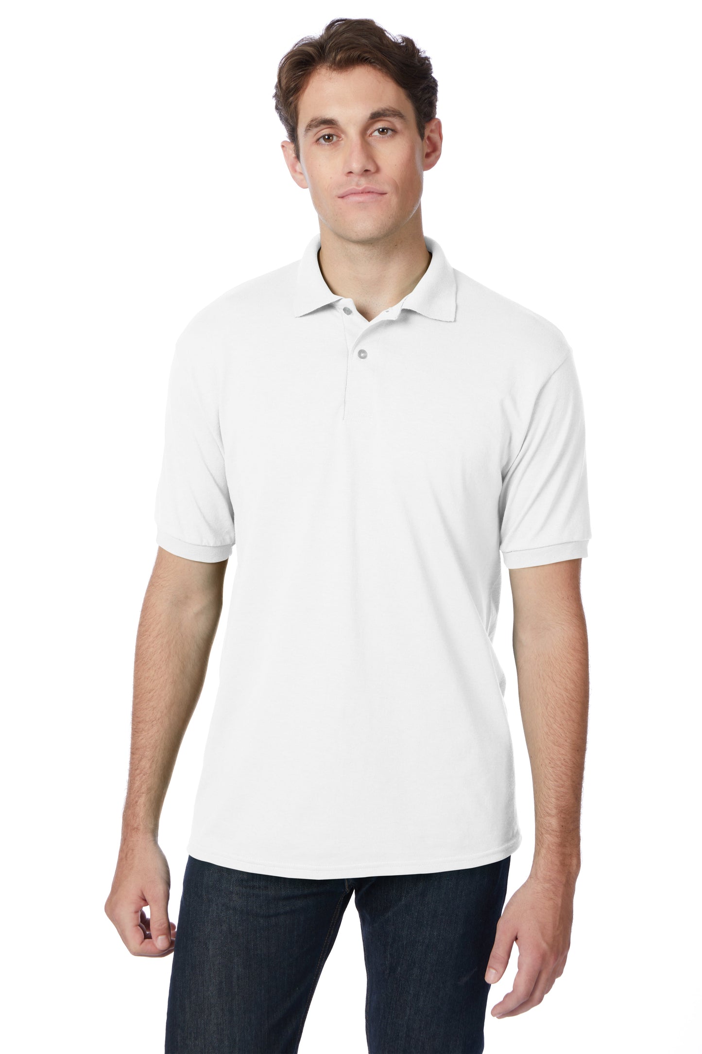 Hanes EcoSmart® Jersey Polo Shirt - 054X