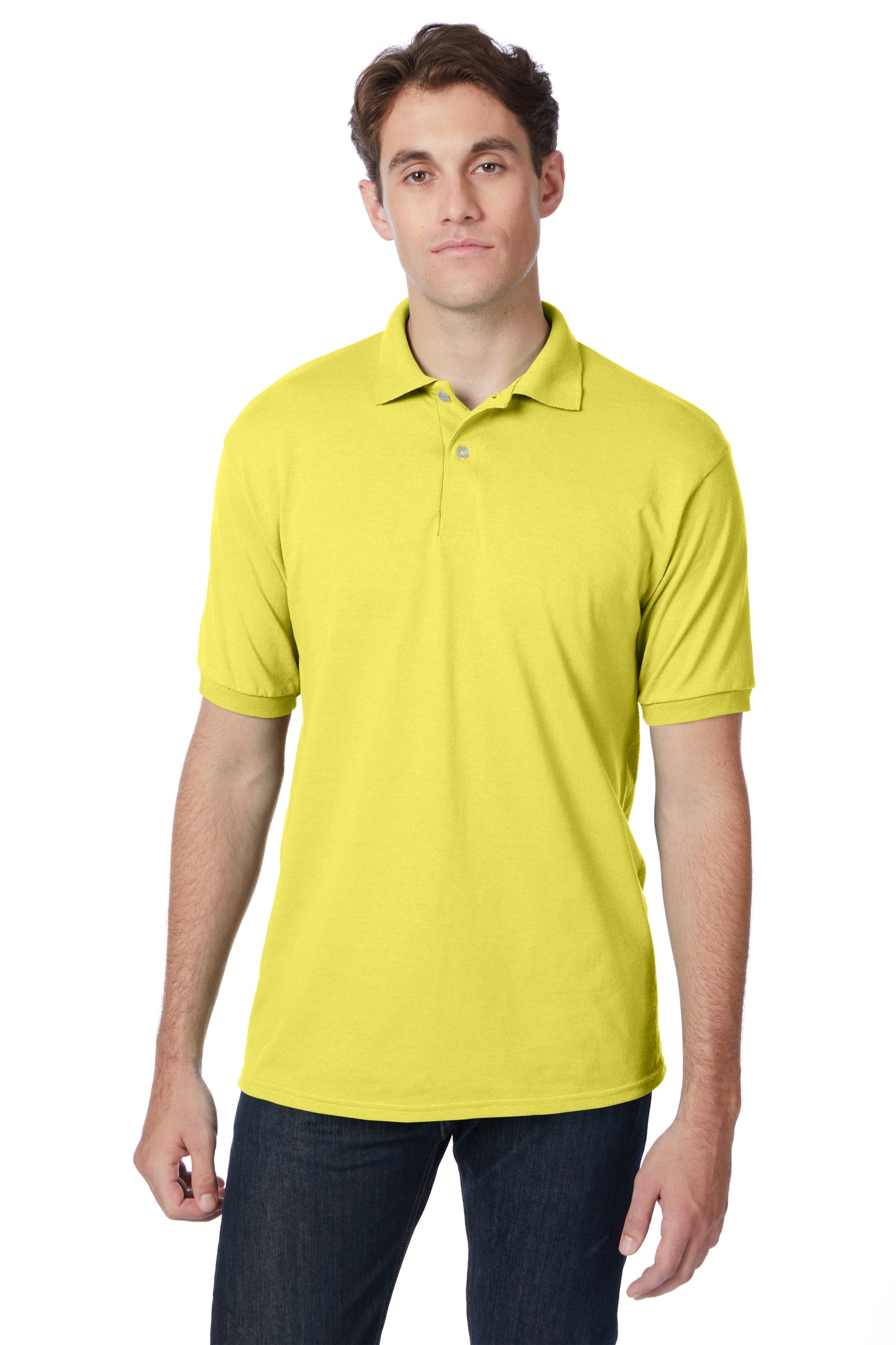 Hanes EcoSmart® Jersey Polo Shirt - 054X