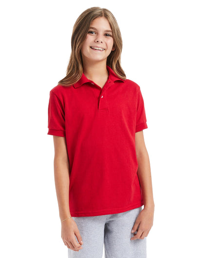 Hanes EcoSmart Jersey Polo Shirt - 054Y