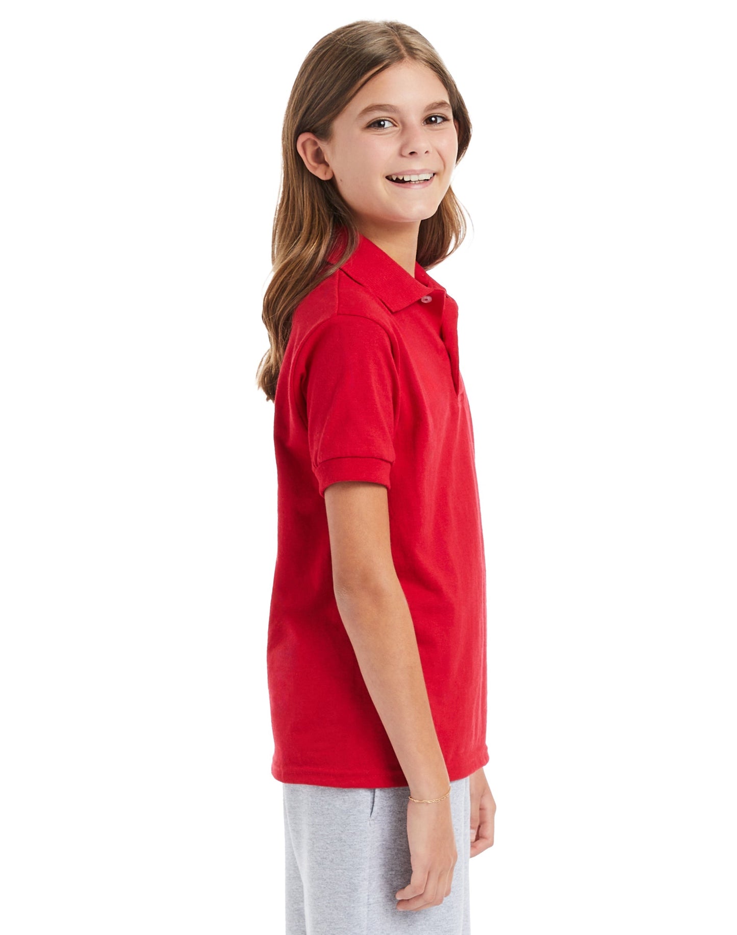 Hanes EcoSmart Jersey Polo Shirt - 054Y