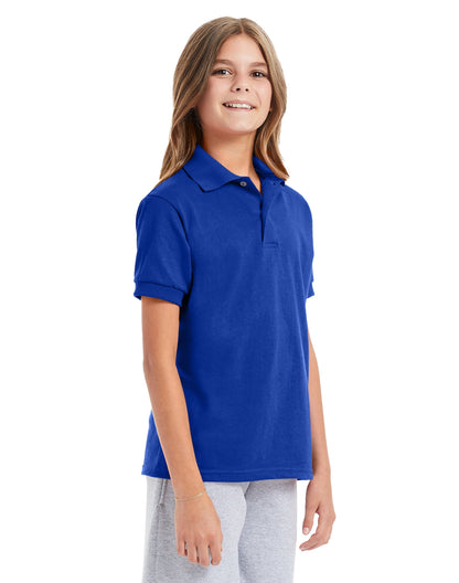 Hanes EcoSmart Jersey Polo Shirt - 054Y