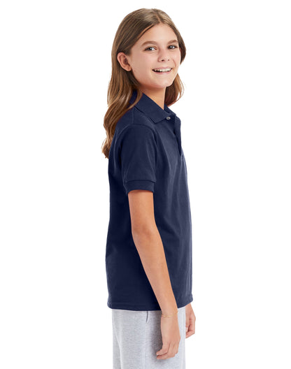 Hanes EcoSmart Jersey Polo Shirt - 054Y