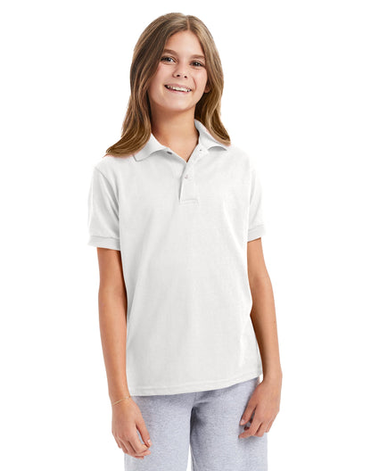 Hanes EcoSmart Jersey Polo Shirt - 054Y