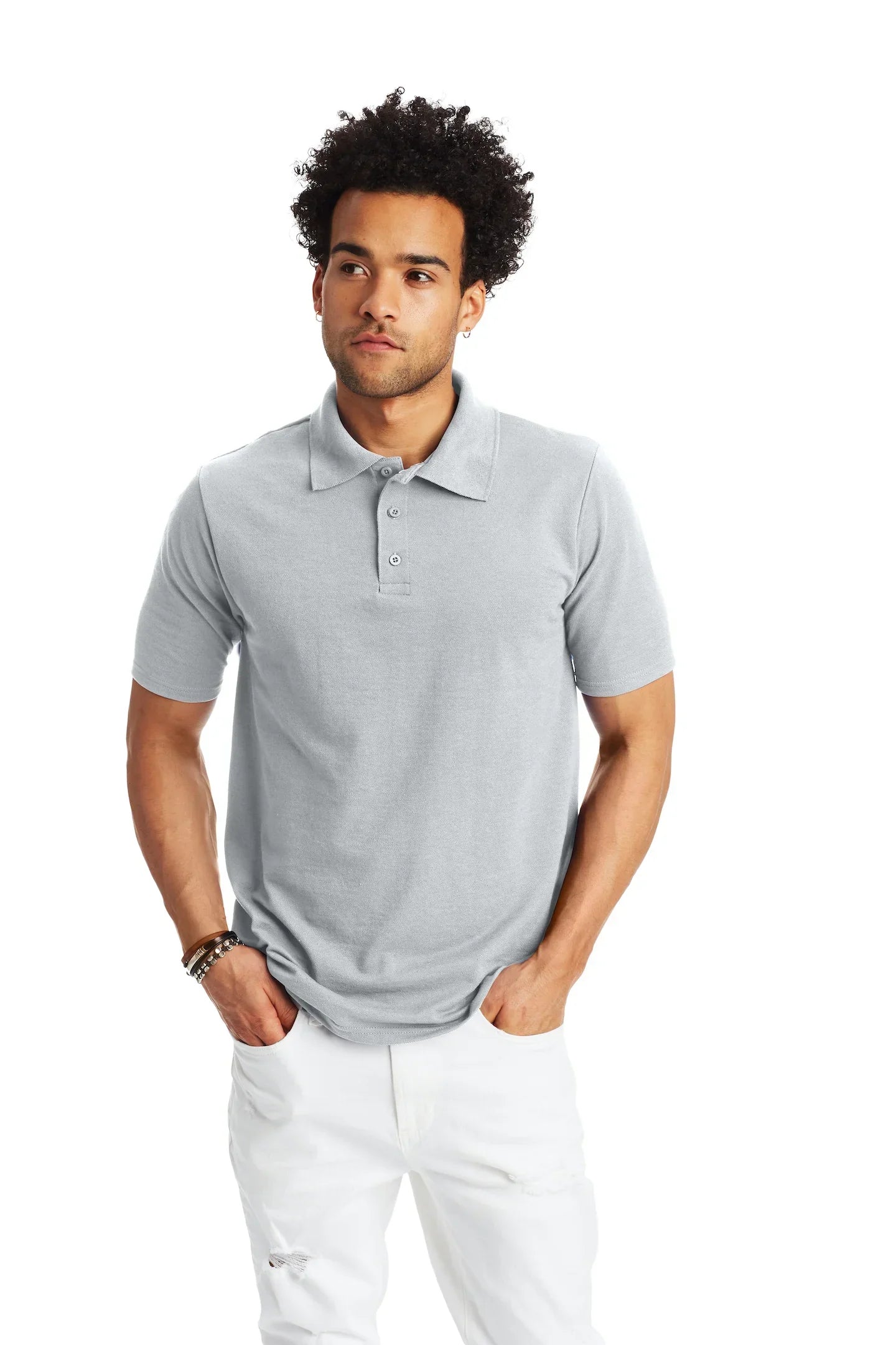 Hanes Pique Polo Shirt - 055P