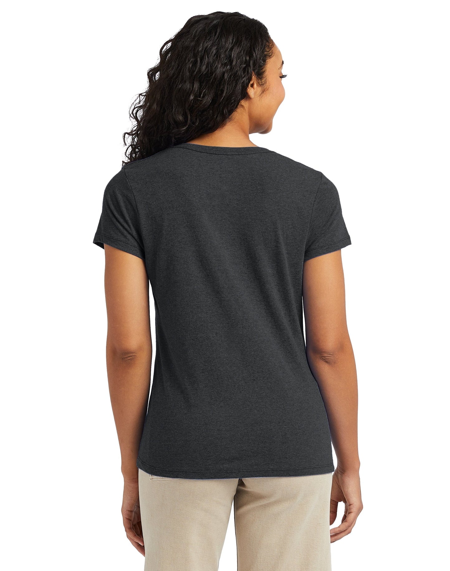 Hanes Perfect-T Women's Short Sleeve V-neck Triblend T-shirt - 42VT