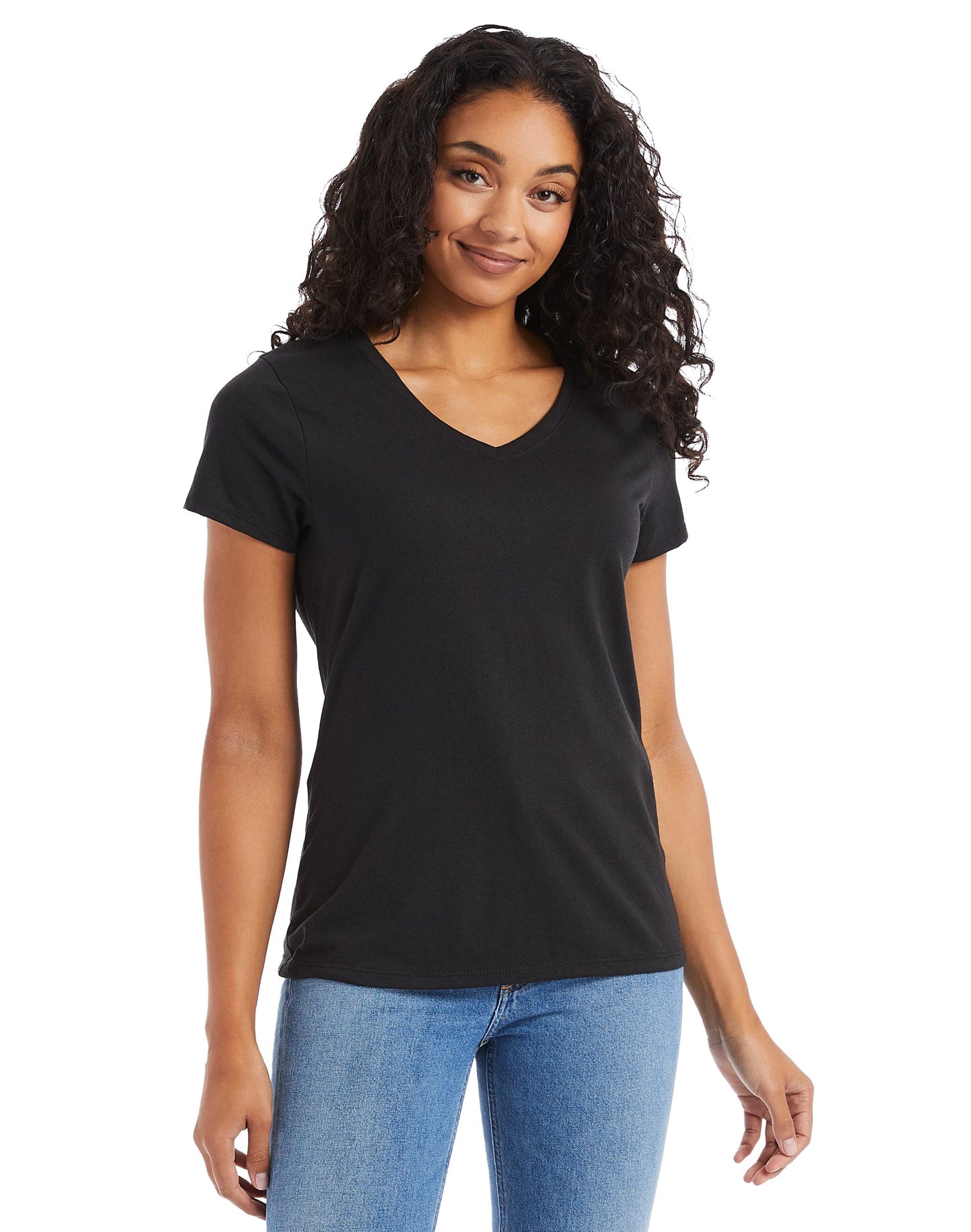 Hanes Perfect-T Women's Short Sleeve V-neck Triblend T-shirt - 42VT