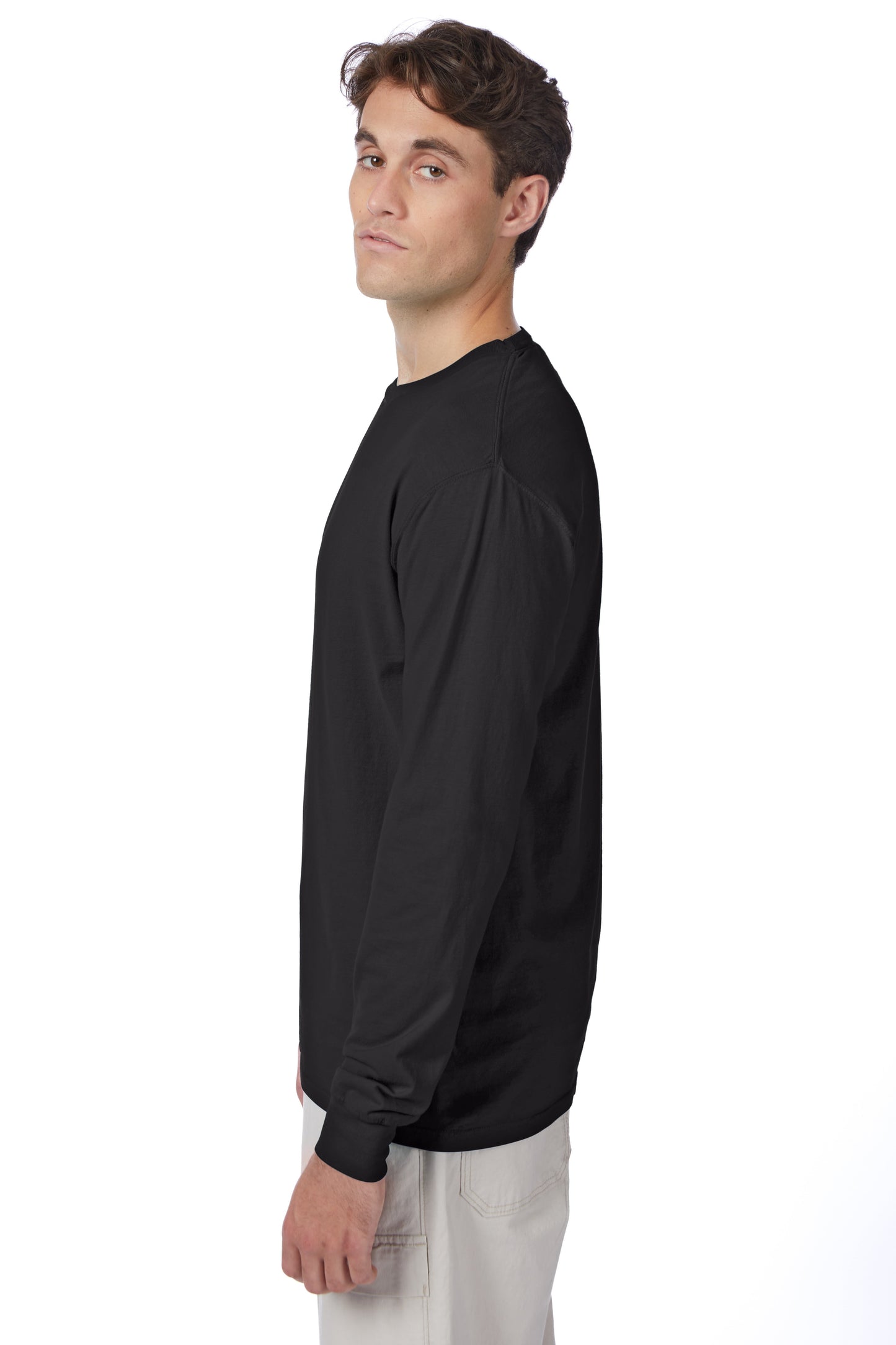 Hanes Beefy-T Long-Sleeve T-Shirt - 5186