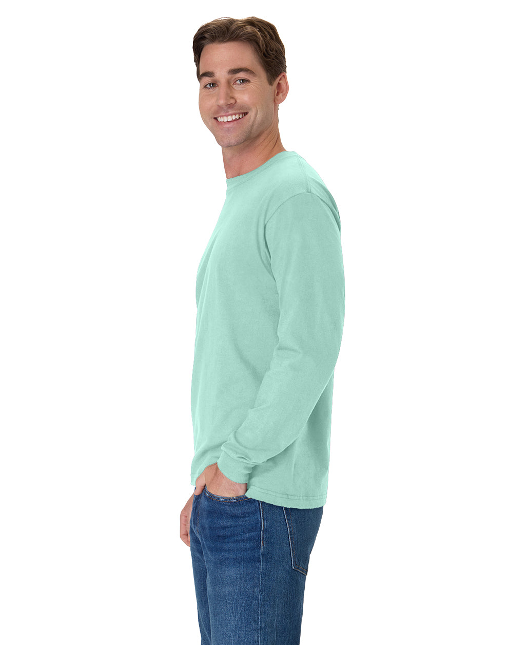 Hanes Beefy-T Long-Sleeve T-Shirt - 5186