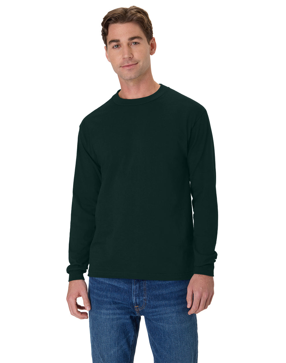 Hanes Beefy-T Long-Sleeve T-Shirt - 5186