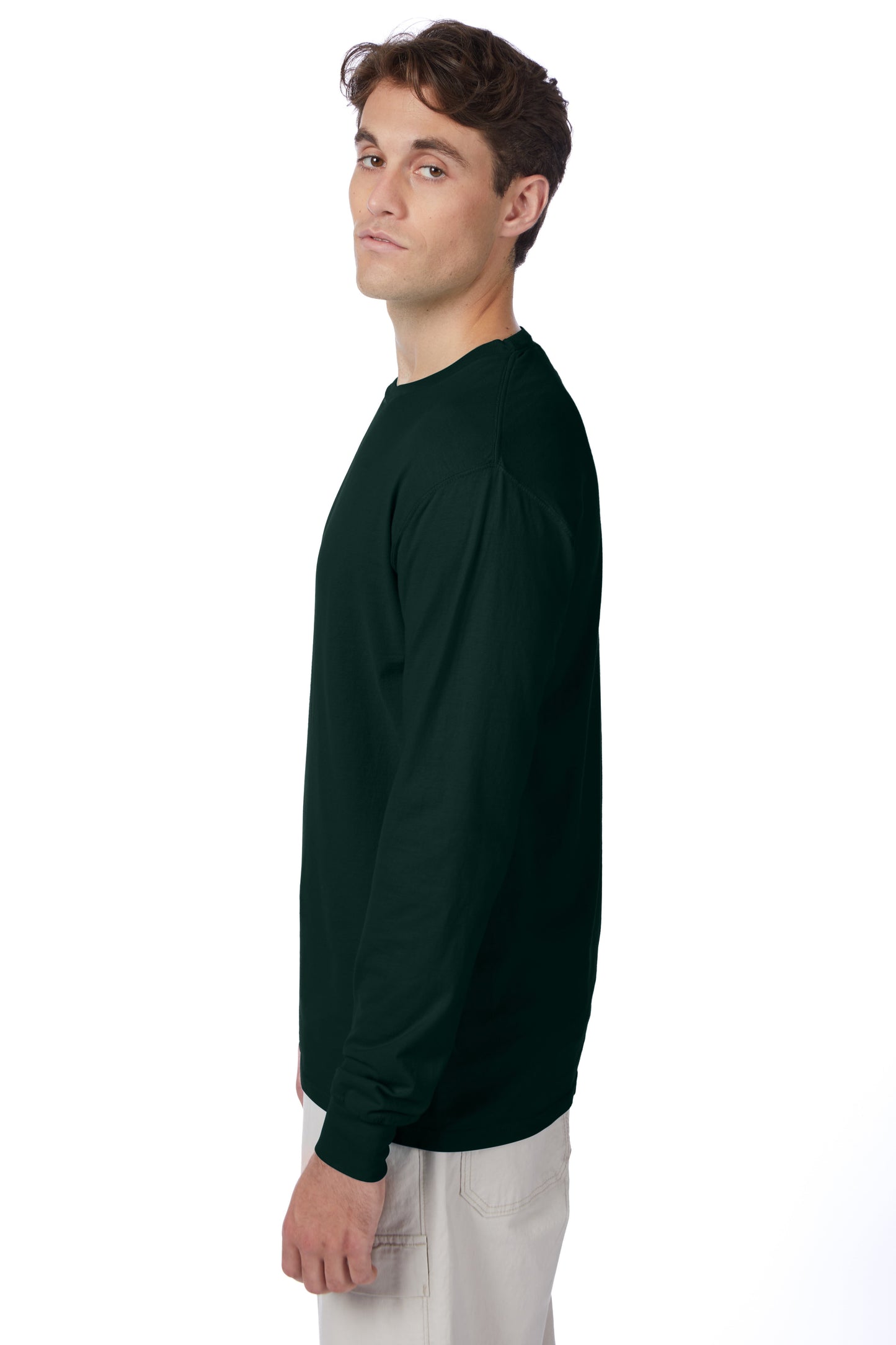 Hanes Beefy-T Long-Sleeve T-Shirt - 5186