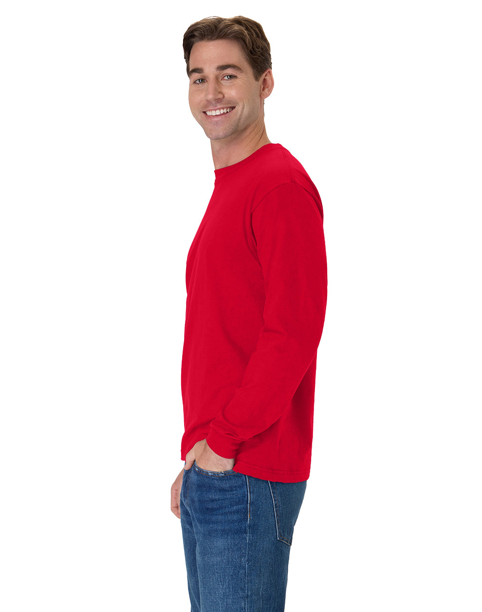 Hanes Beefy-T Long-Sleeve T-Shirt - 5186