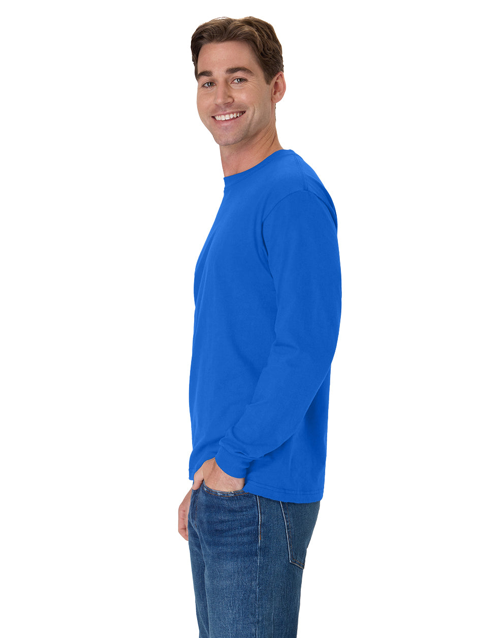 Hanes Beefy-T Long-Sleeve T-Shirt - 5186