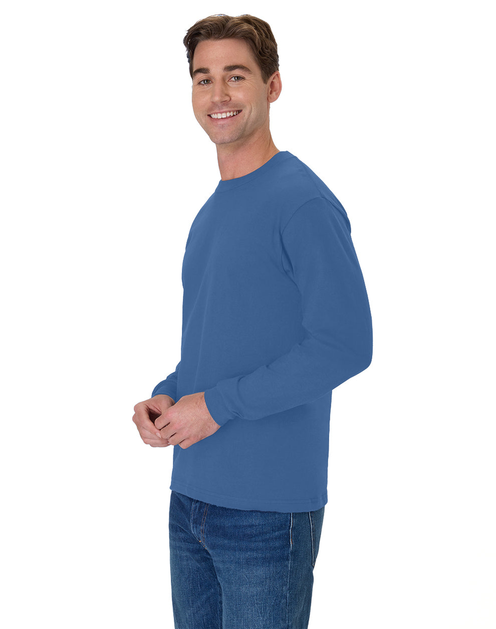 Hanes Beefy-T Long-Sleeve T-Shirt - 5186