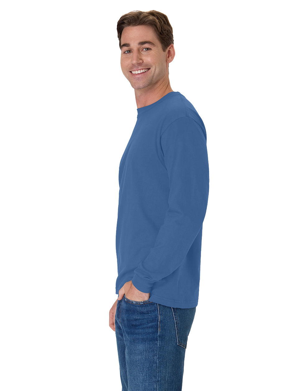 Hanes Beefy-T Long-Sleeve T-Shirt - 5186