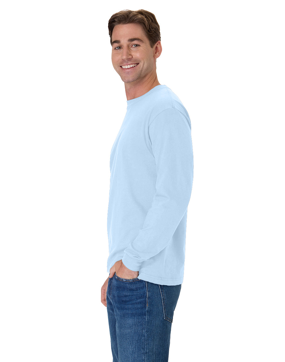 Hanes Beefy-T Long-Sleeve T-Shirt - 5186