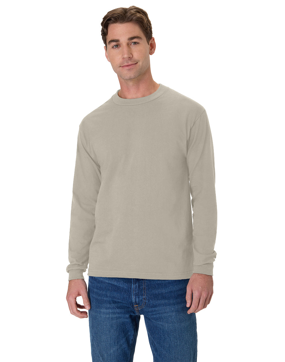 Hanes Beefy-T Long-Sleeve T-Shirt - 5186