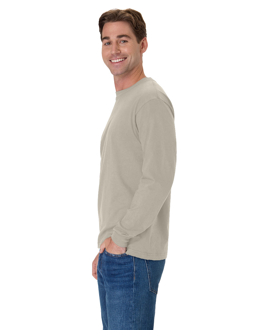 Hanes Beefy-T Long-Sleeve T-Shirt - 5186