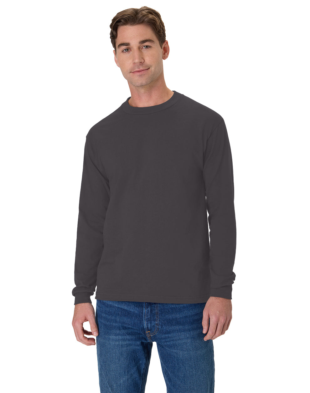 Hanes Beefy-T Long-Sleeve T-Shirt - 5186