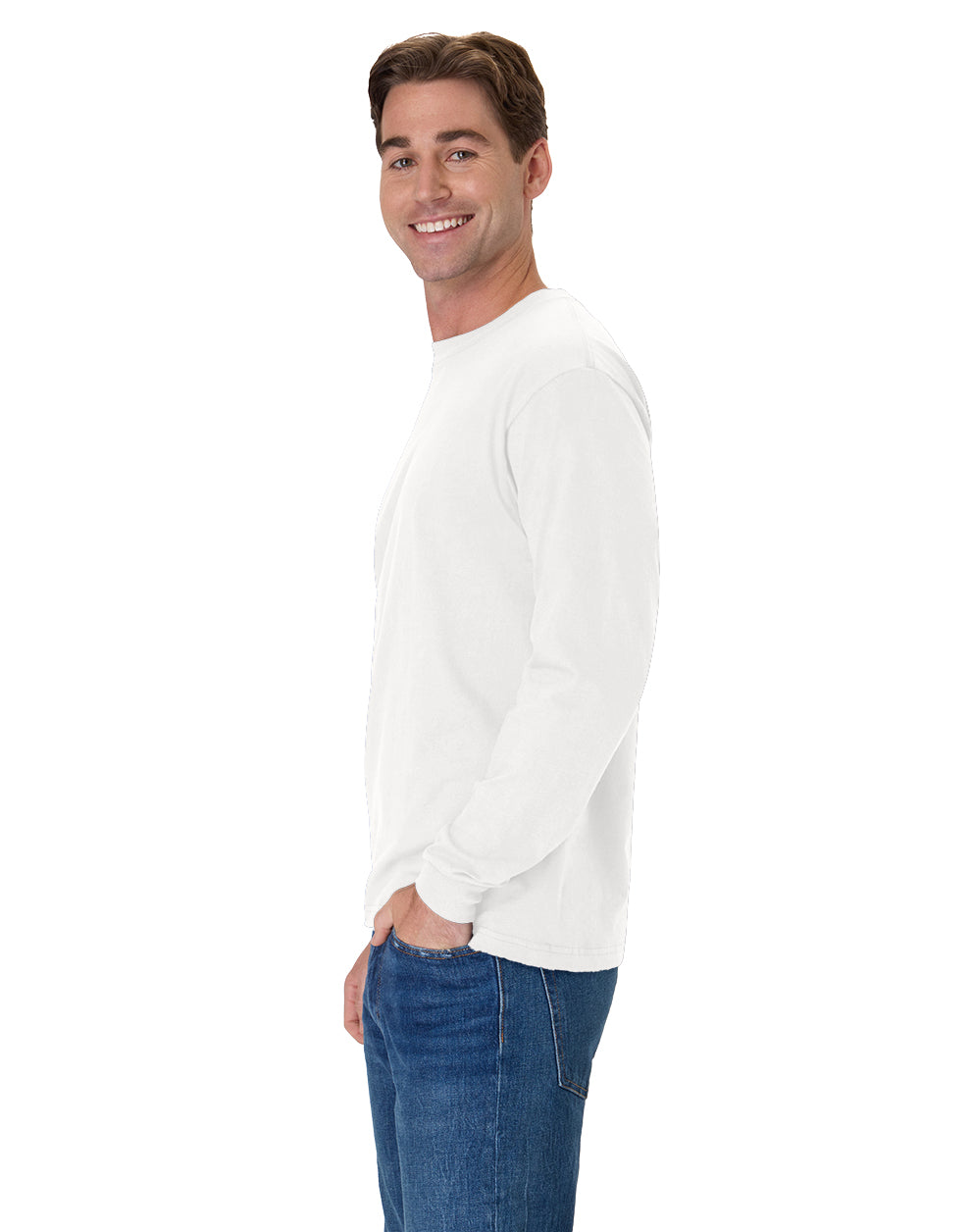 Hanes Beefy-T Long-Sleeve T-Shirt - 5186