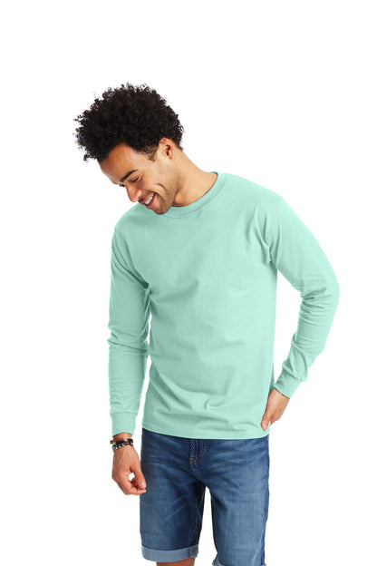 Hanes Beefy-T Long-Sleeve T-Shirt - 5186