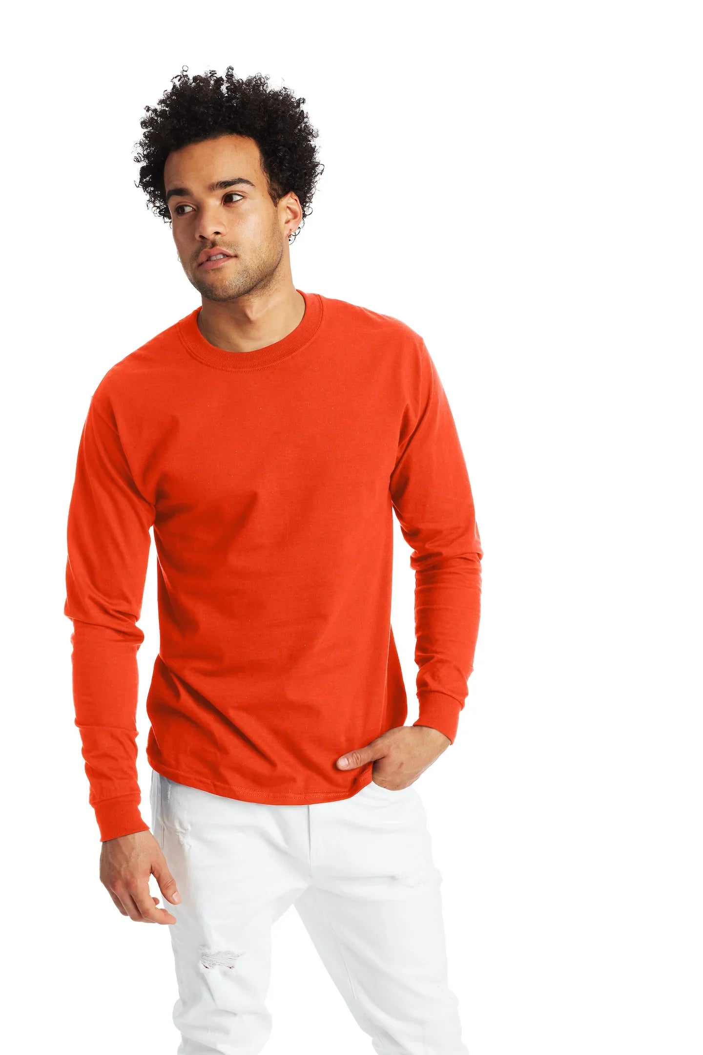 Hanes Beefy-T Long-Sleeve T-Shirt - 5186