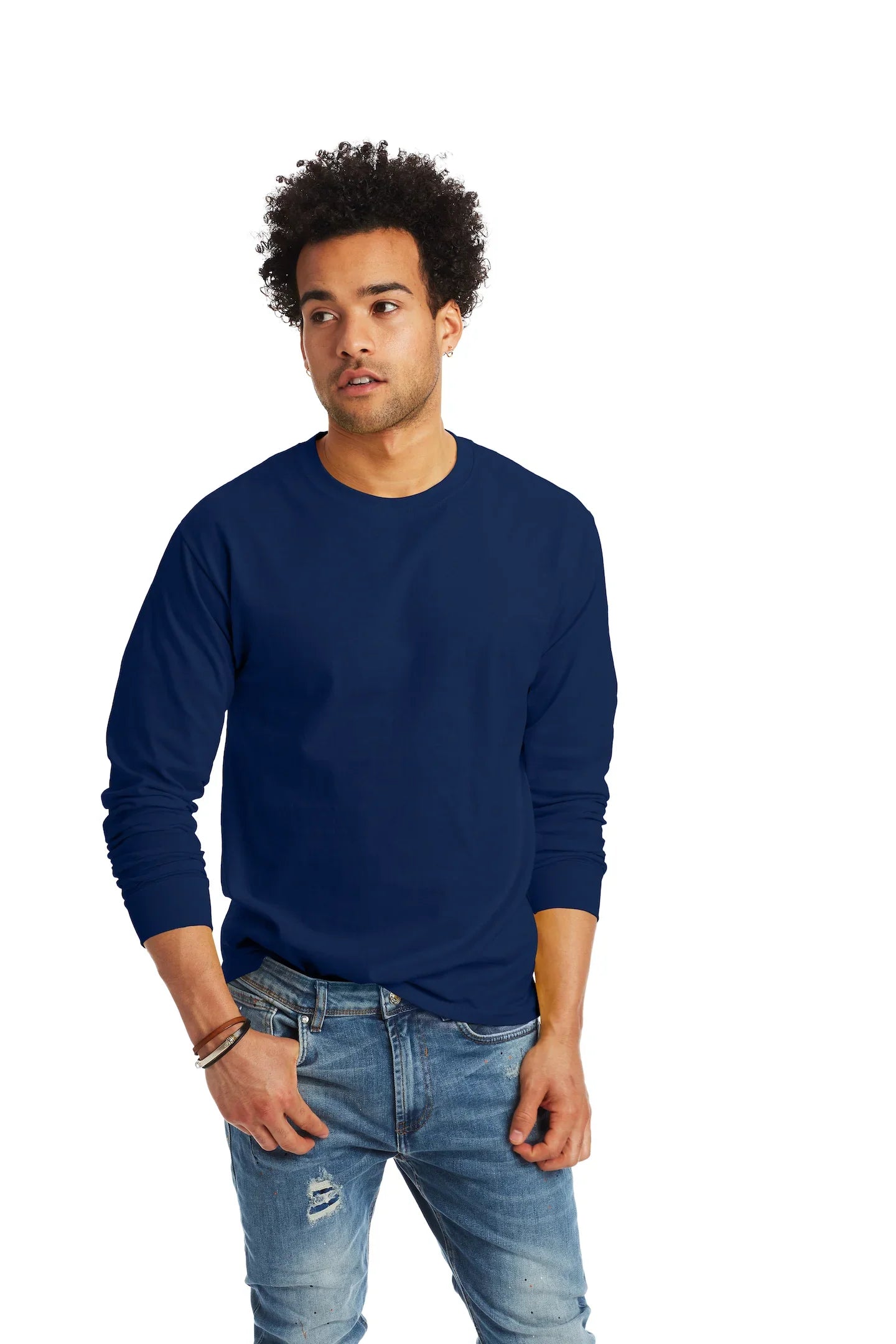 Hanes Authentic-T Long-Sleeve T-Shirt - 5586