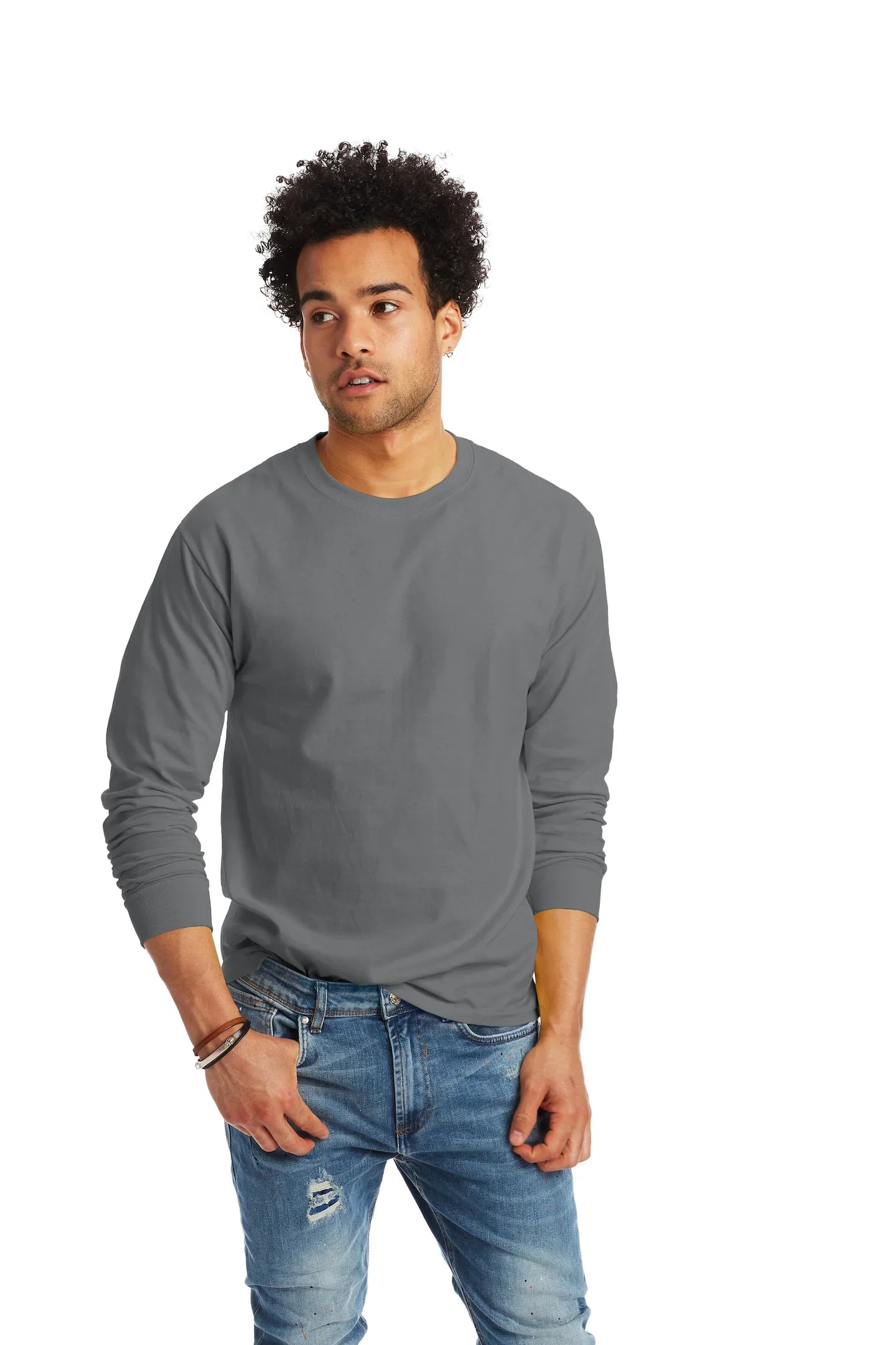 Hanes Authentic-T Long-Sleeve T-Shirt - 5586