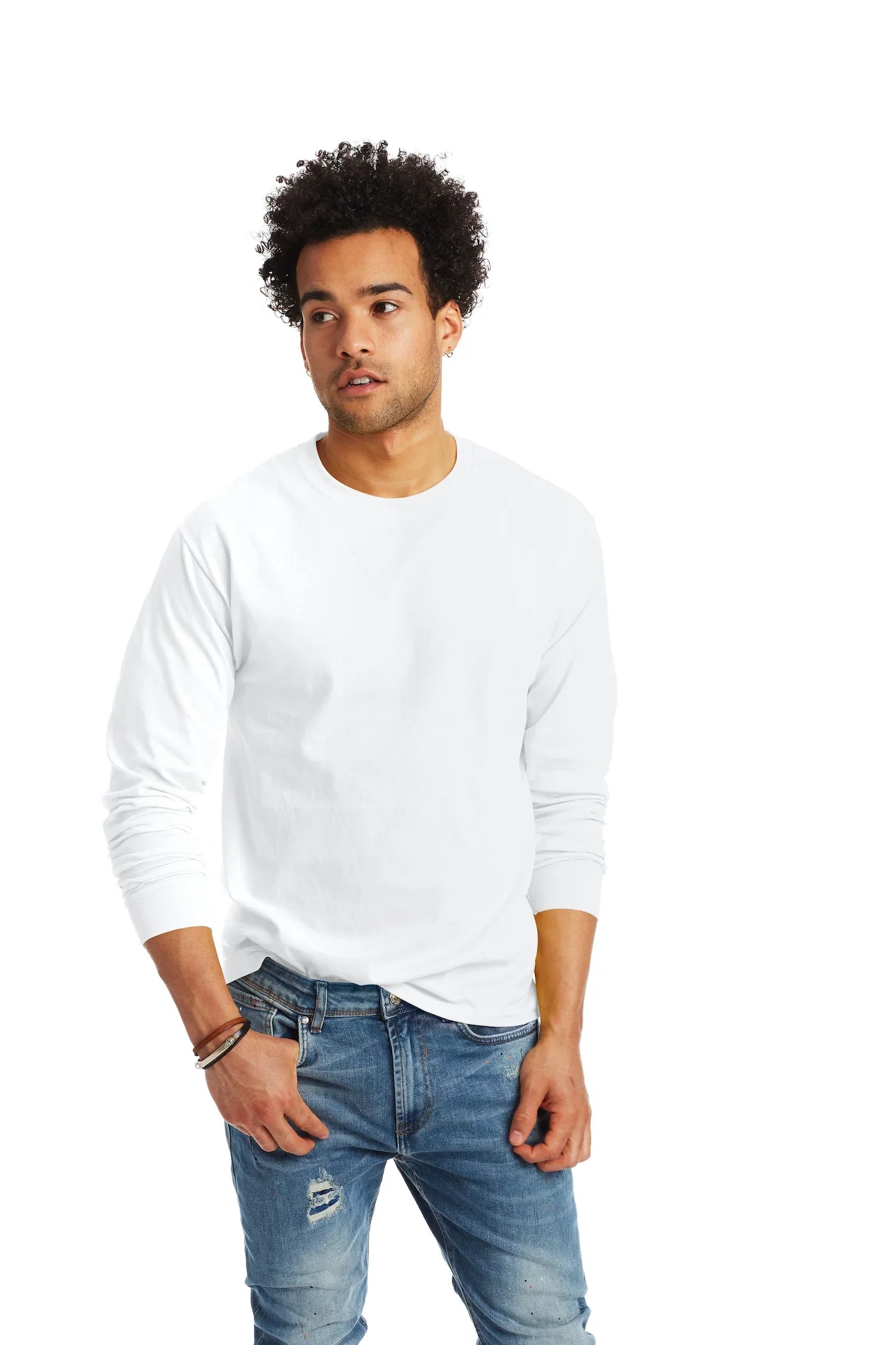 Hanes Authentic-T Long-Sleeve T-Shirt - 5586