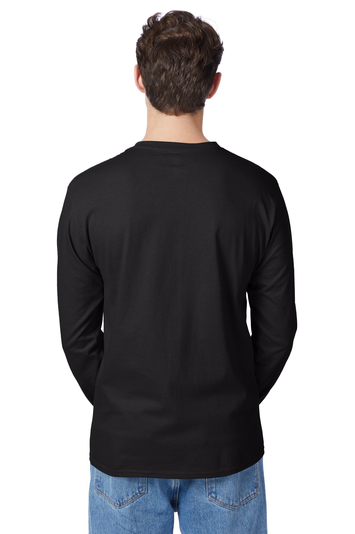 Hanes Authentic-T Long-Sleeve T-Shirt with Pocket - 5596