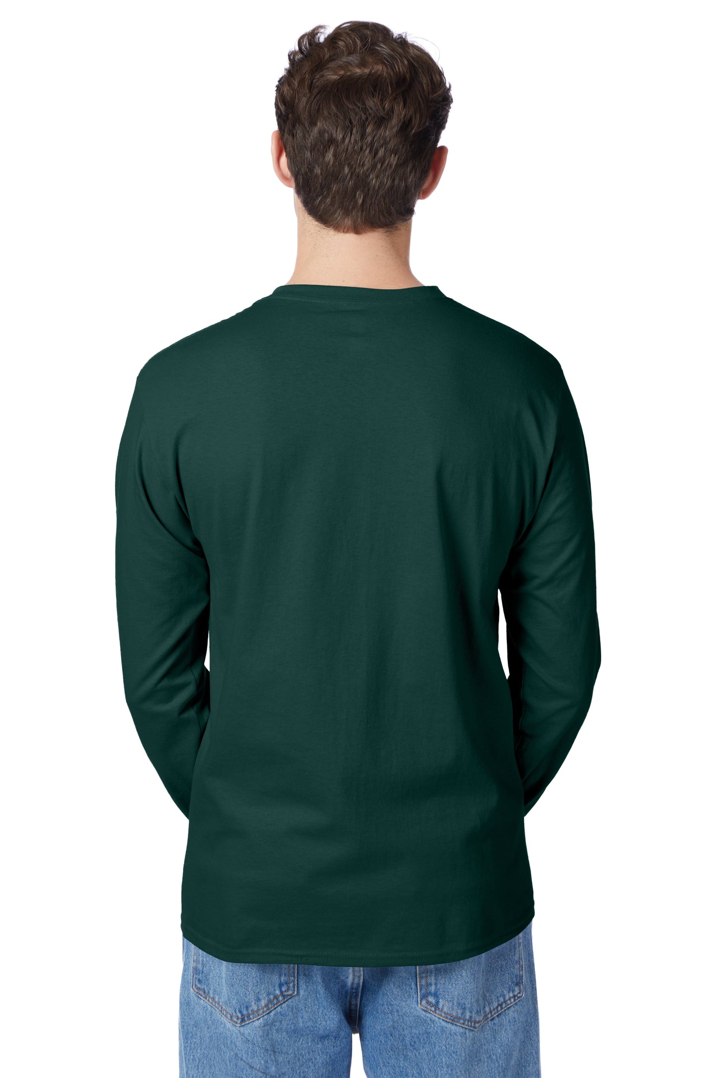 Hanes Authentic-T Long-Sleeve T-Shirt with Pocket - 5596