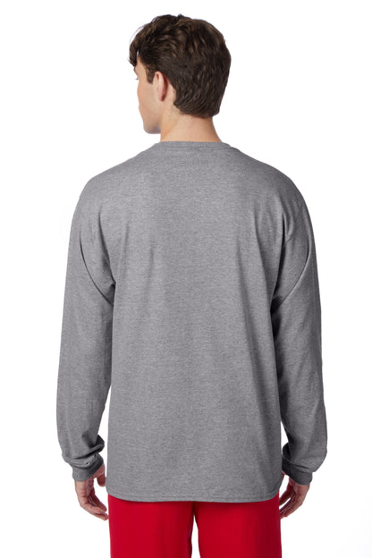 Hanes Authentic-T Long-Sleeve T-Shirt with Pocket - 5596