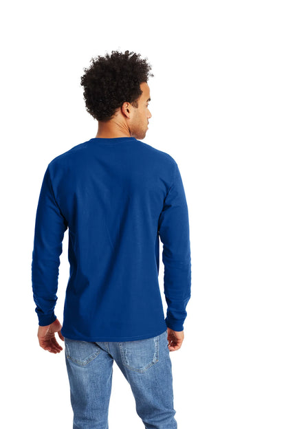 Hanes Authentic-T Long-Sleeve T-Shirt with Pocket - 5596