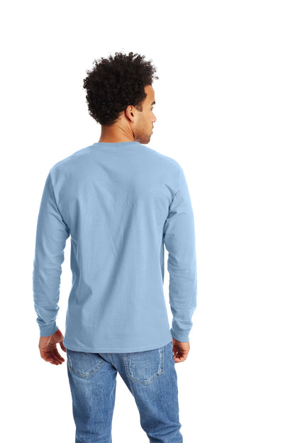 Hanes Authentic-T Long-Sleeve T-Shirt with Pocket - 5596