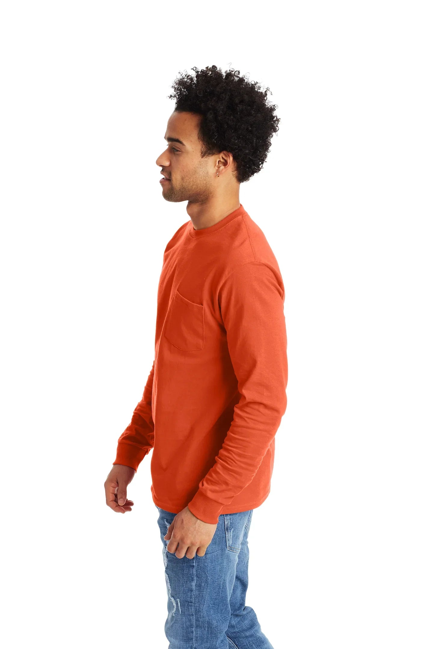 Hanes Authentic-T Long-Sleeve T-Shirt with Pocket - 5596