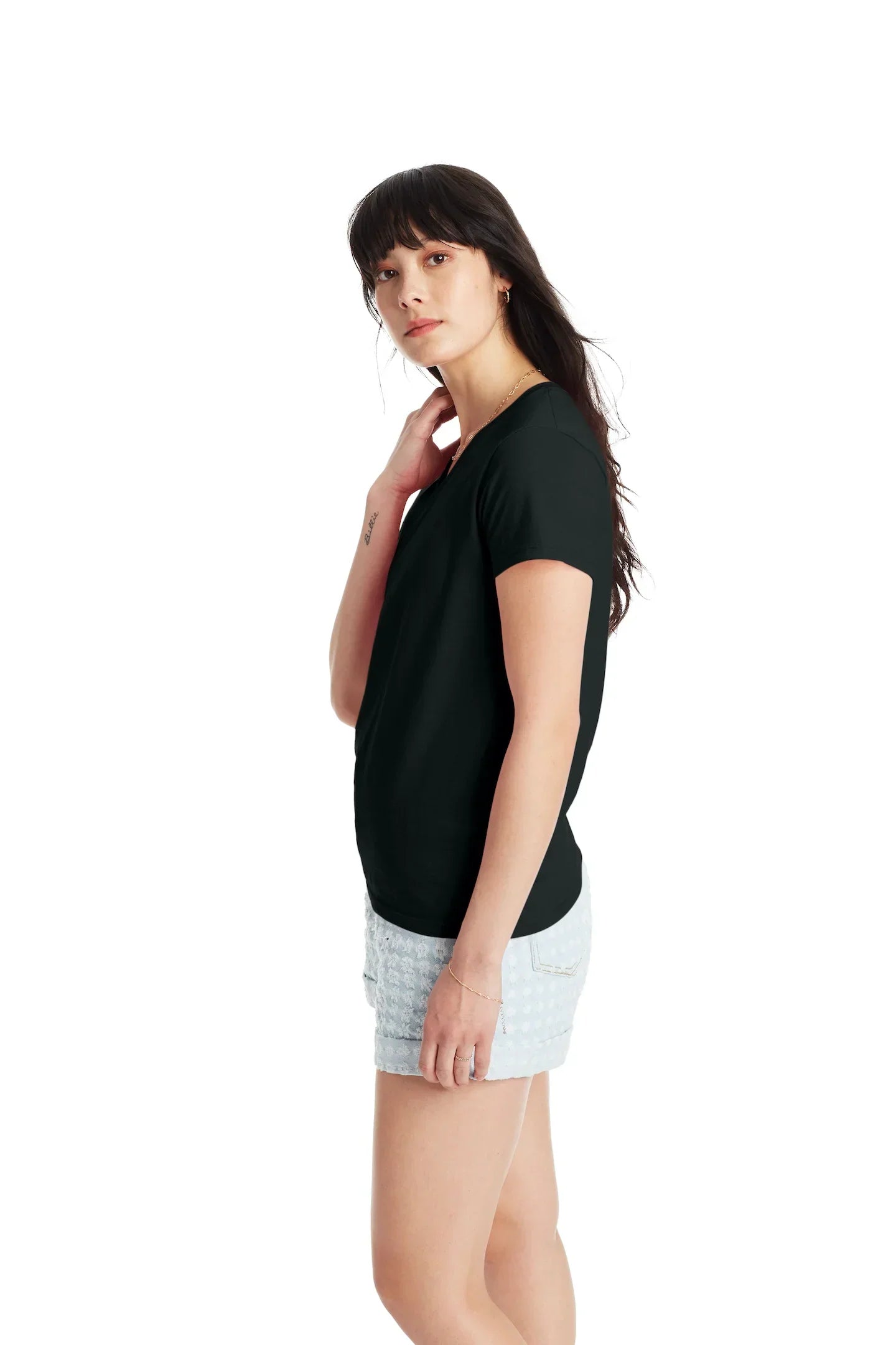 Hanes Essential Women's Short Sleeve V-Neck T-shirt - 5780