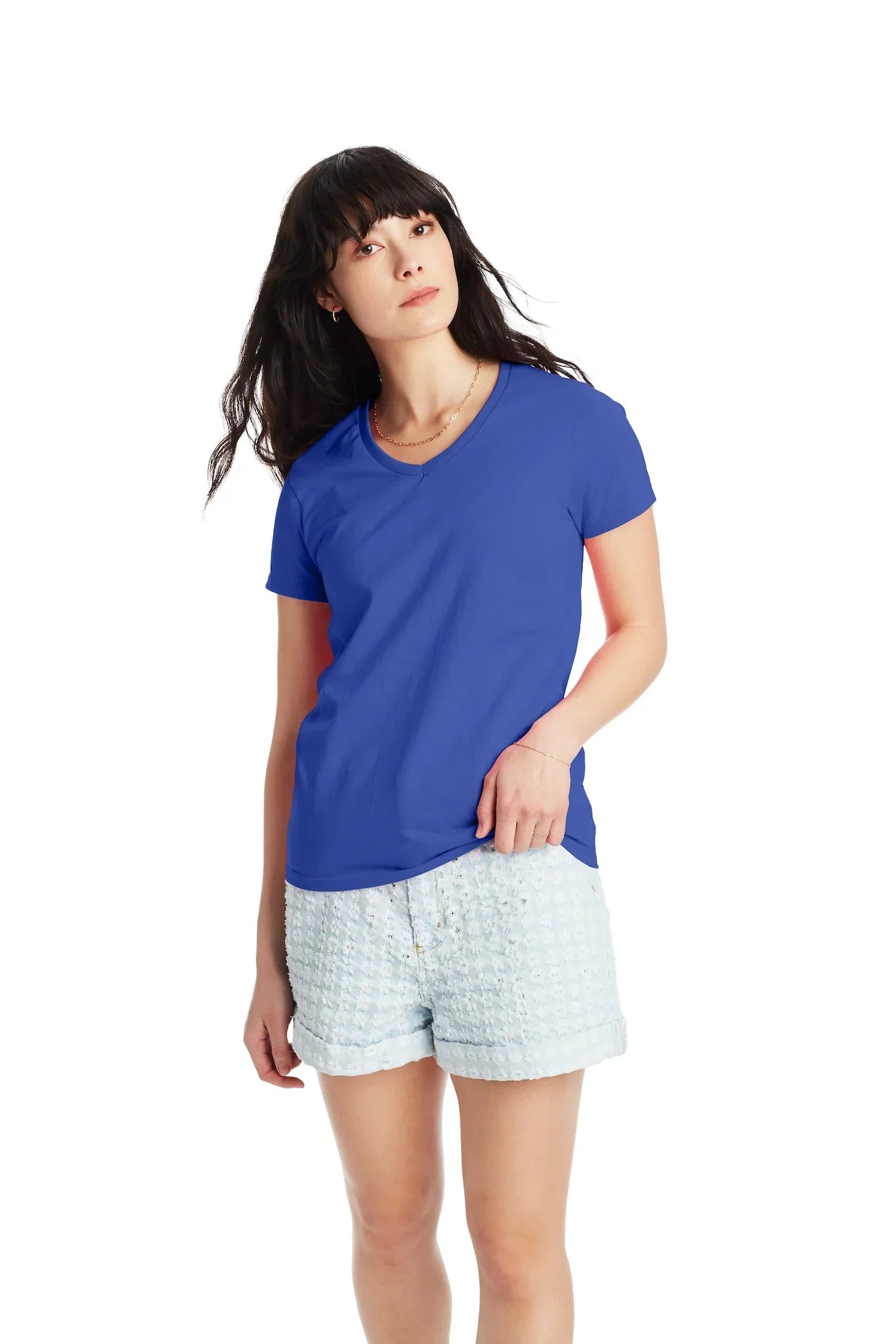 Hanes Essential Women's Short Sleeve V-Neck T-shirt - 5780